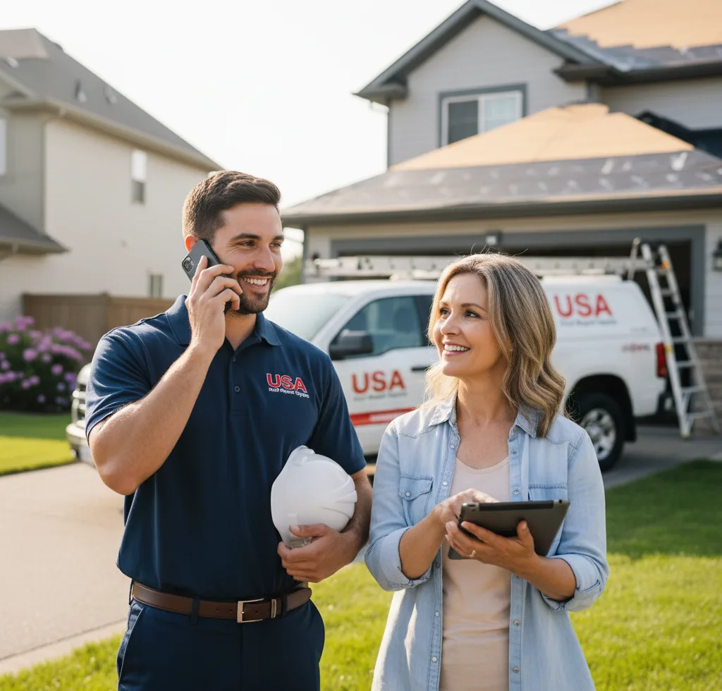 USA Roof Repair Experts customer support in Elkland